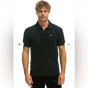 NWT - Aviator Nation - Polo - Charcoal